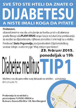 Predavanje: Diabetes mellitus tip 1