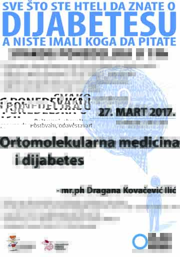 Predavanje: Ortomolekularna medicina i dijabetes