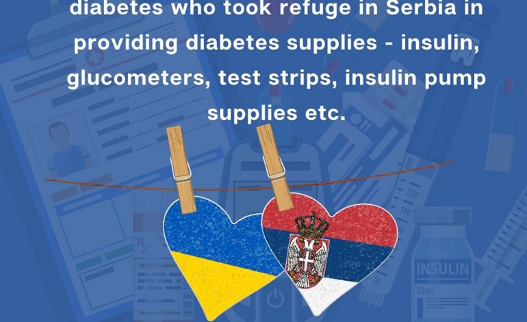 Help in diabetes supplies for Ukrainians fleeing to Serbia